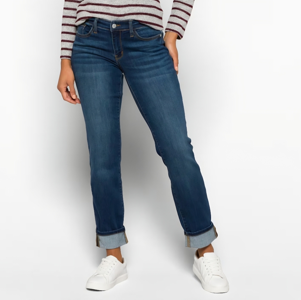 Judy Blue Anya Mid Rise Straight Leg Jean